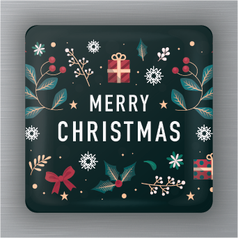Novelty Magnets - Christmas - Merry Christmas