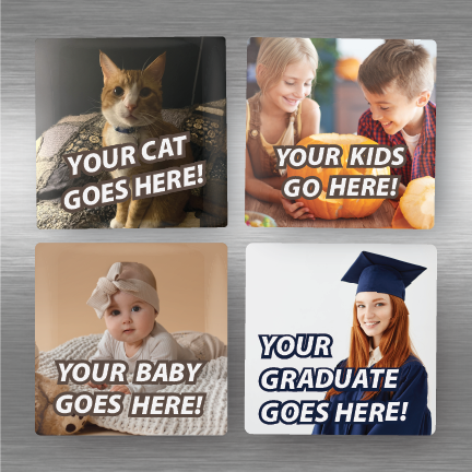 Custom Magnets - Upload Photos From Your Phone or Computer - 2.5" x 2.5"